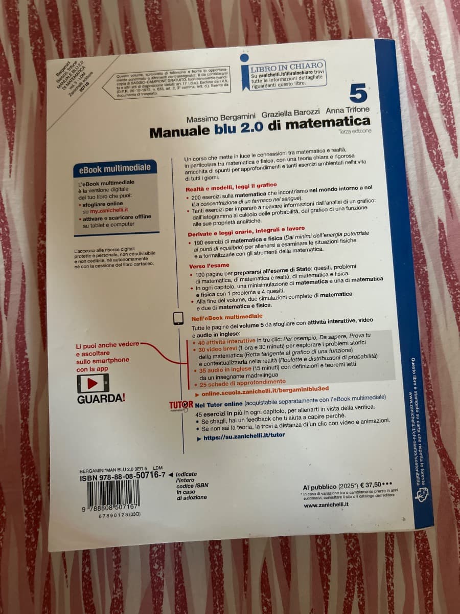 MANUALE BLU 2.0 DI MATEMATICA 3ED. - VOL. 5 (LDM) - foto 2