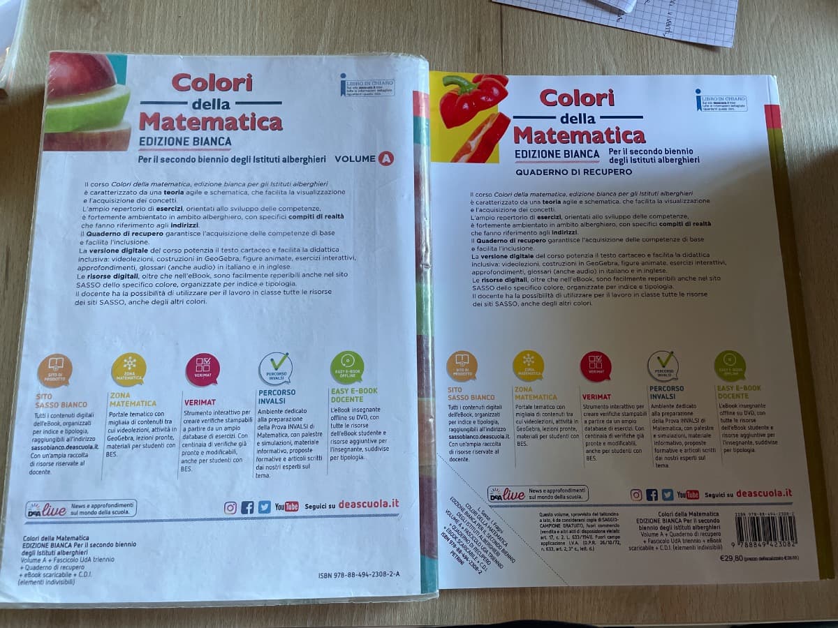 COLORI DELLA MATEMATICA - ED. BIANCA PER ISTITUTI ALBERGHIERI VOL. A + EBOOK+ - foto 2