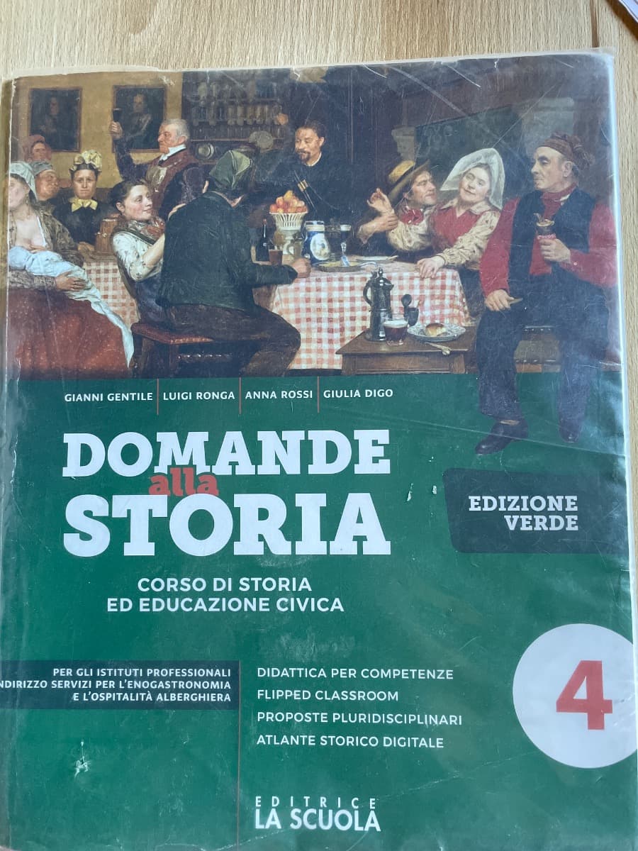 DOMANDE ALLA STORIA TR. VOL 4 KIT ALBERGHIERO VERDE - foto 1