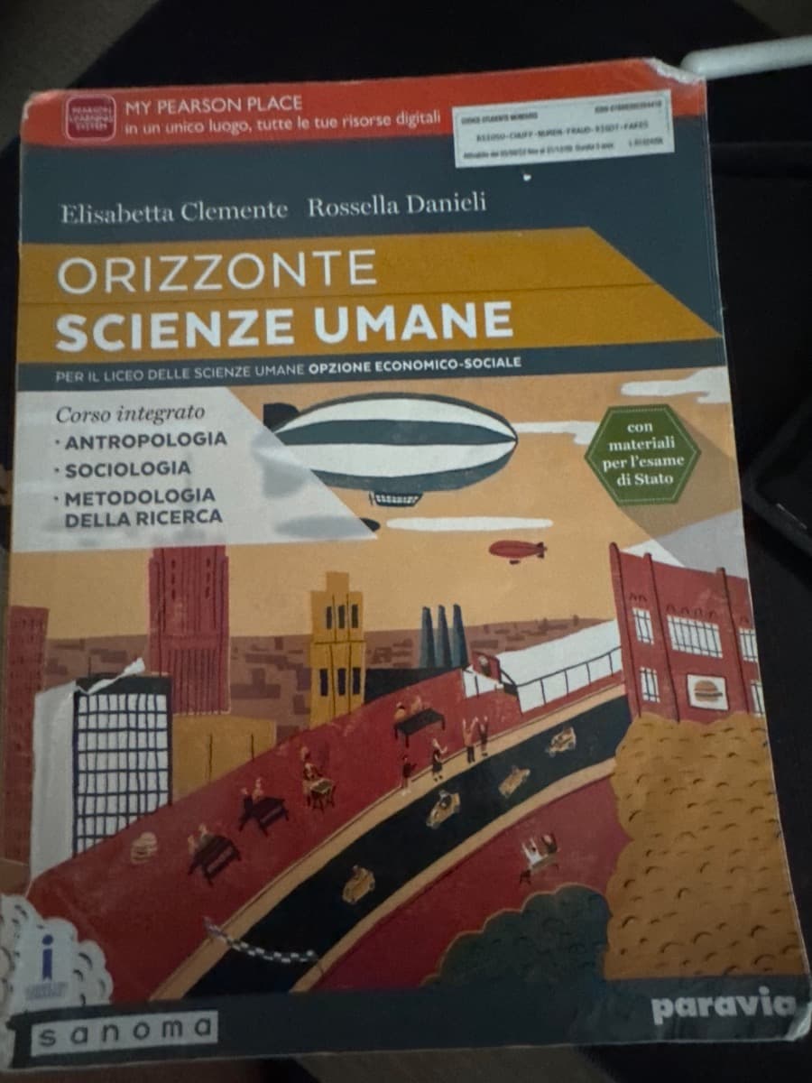 ORIZZONTE SCIENZE UMANE PER IL SECONDO BIENNIO E IL QUINTO ANNO LSU ES - foto 1