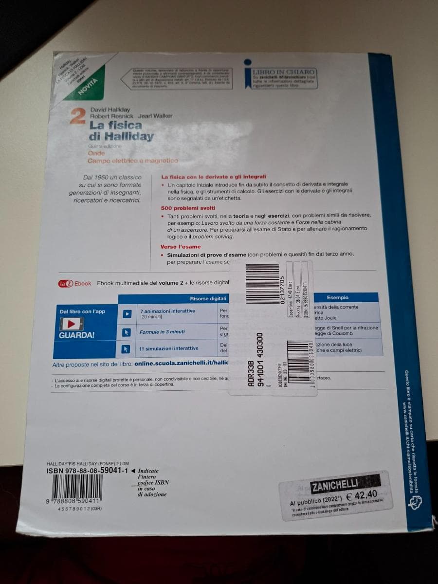 FISICA DI HALLIDAY (LA) 5ED. - VOLUME 2 (LDM) - foto 2