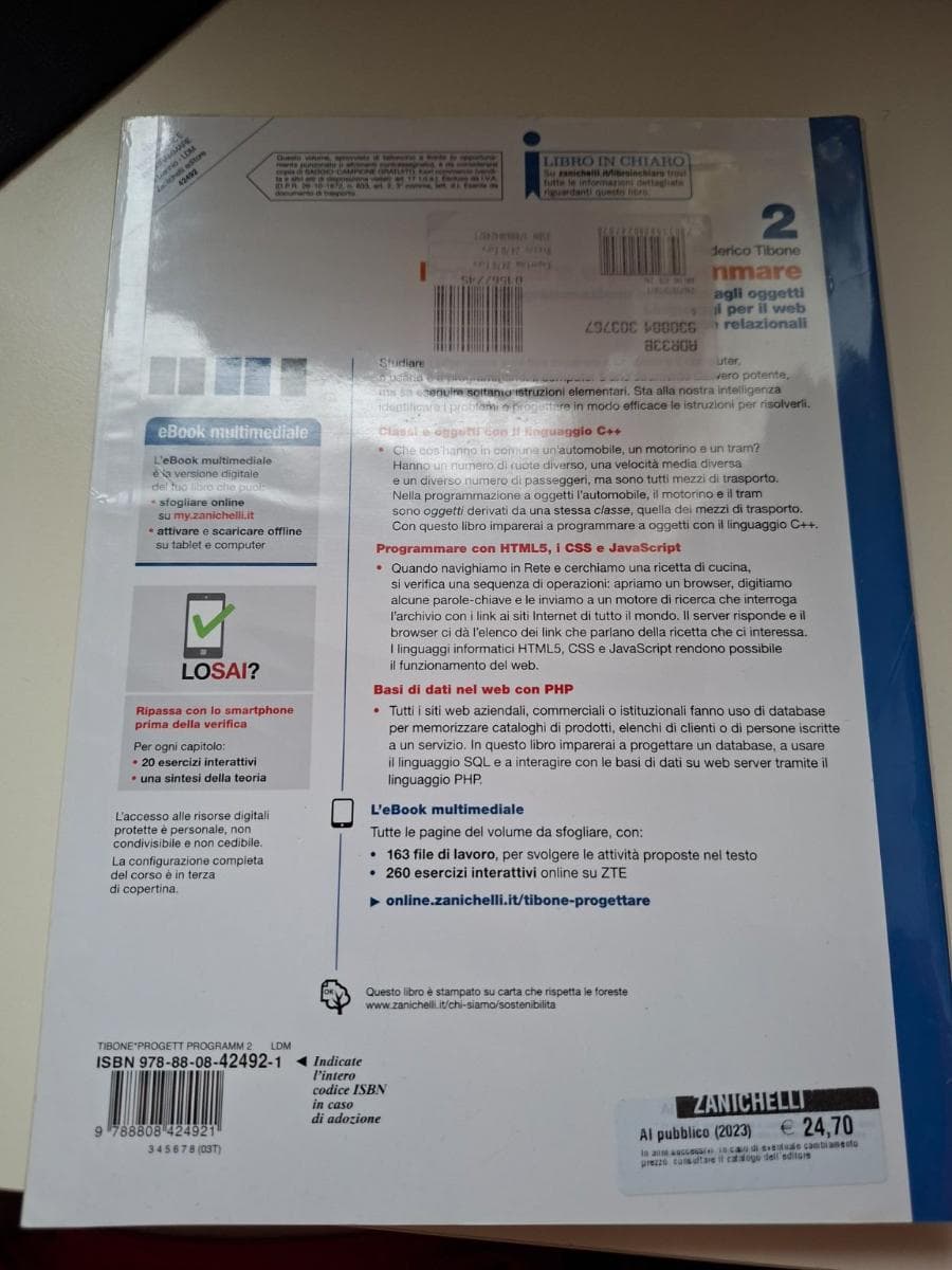 PROGETTARE E PROGRAMMARE - VOLUME 2 (LDM) - foto 2
