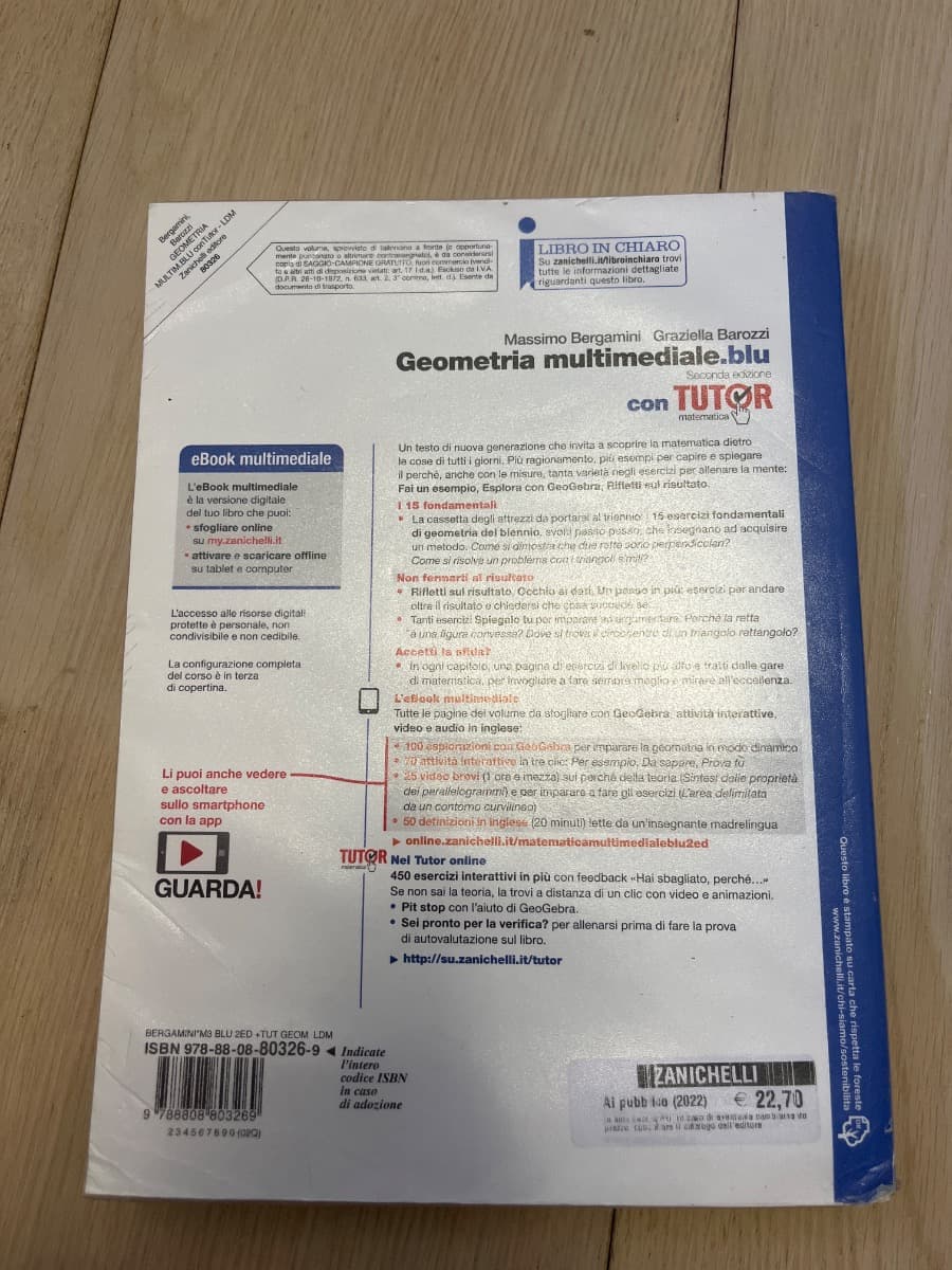 MATEMATICA MULTIMEDIALE.BLU - VOLUME GEOMETRIA CON TUTOR (LDM) - foto 2