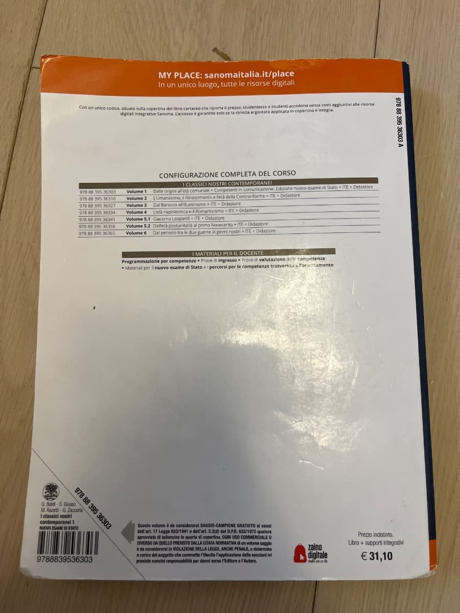 CLASSICI NOSTRI CONTEMPORANEI 1 EDIZIONE NUOVO ESAME DI STATO (I) - foto 2