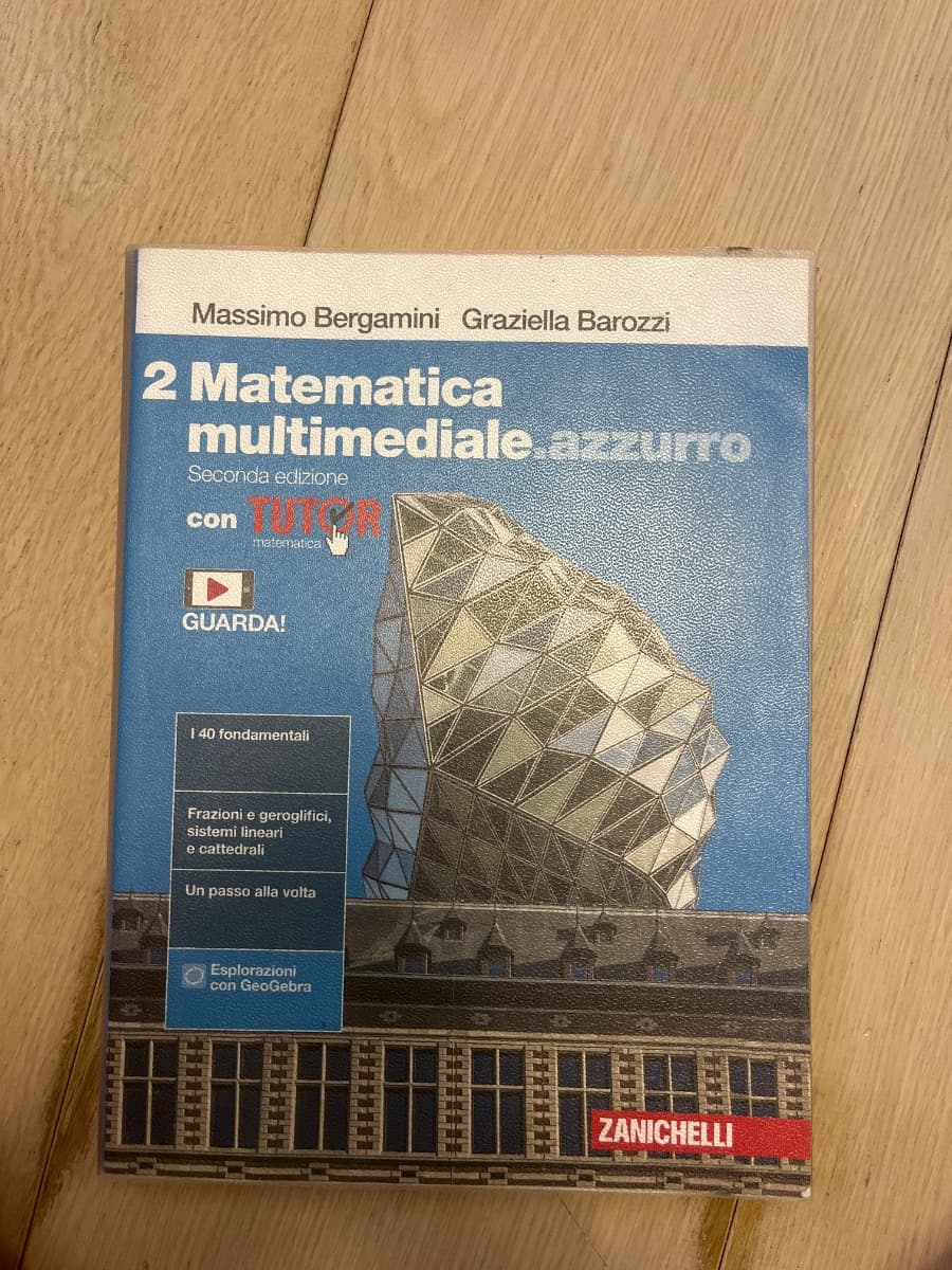 MATEMATICA MULTIMEDIALE.AZZURRO 2ED. - VOL. 2 CON TUTOR (LDM) - foto 1