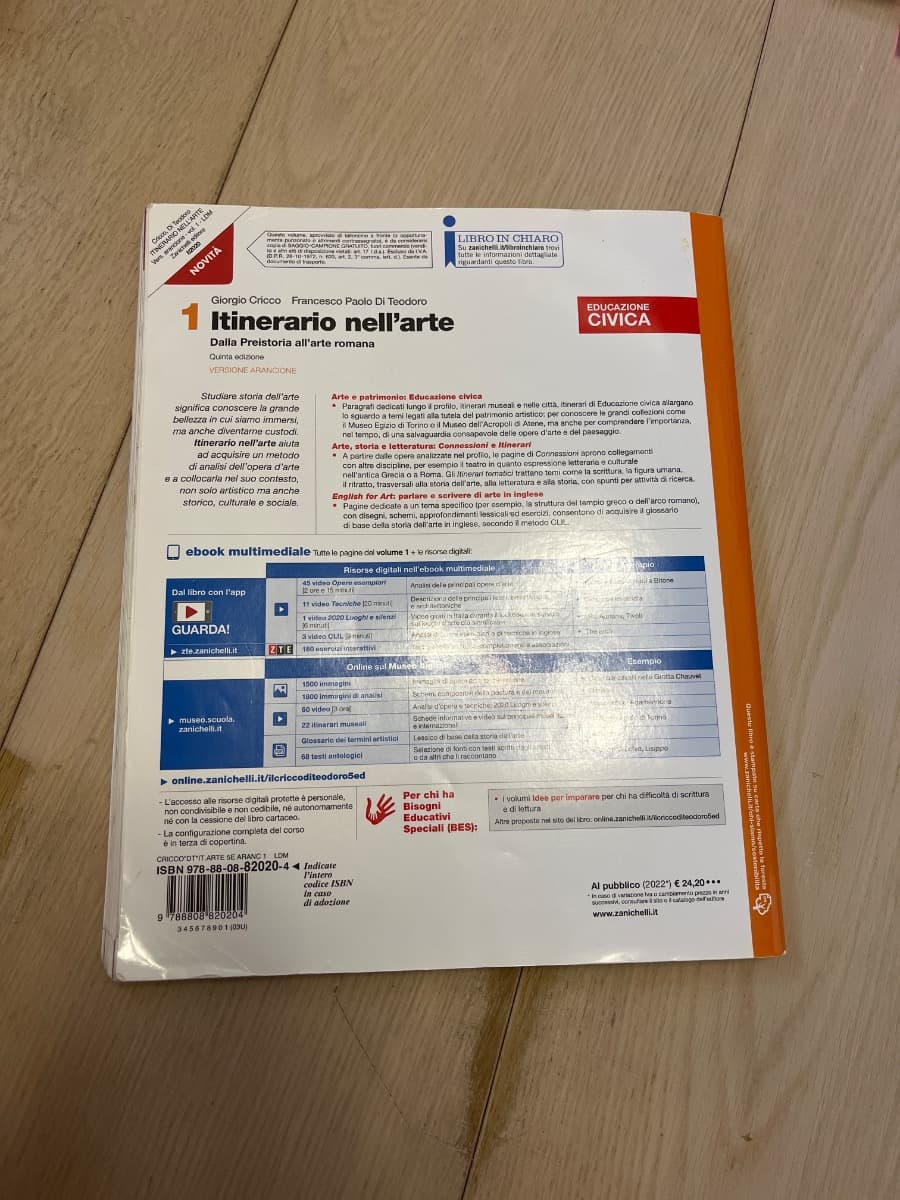 ITINERARIO NELL'ARTE VERSIONE ARANCIONE 5ED - VOLUME 1 (LDM) - foto 2