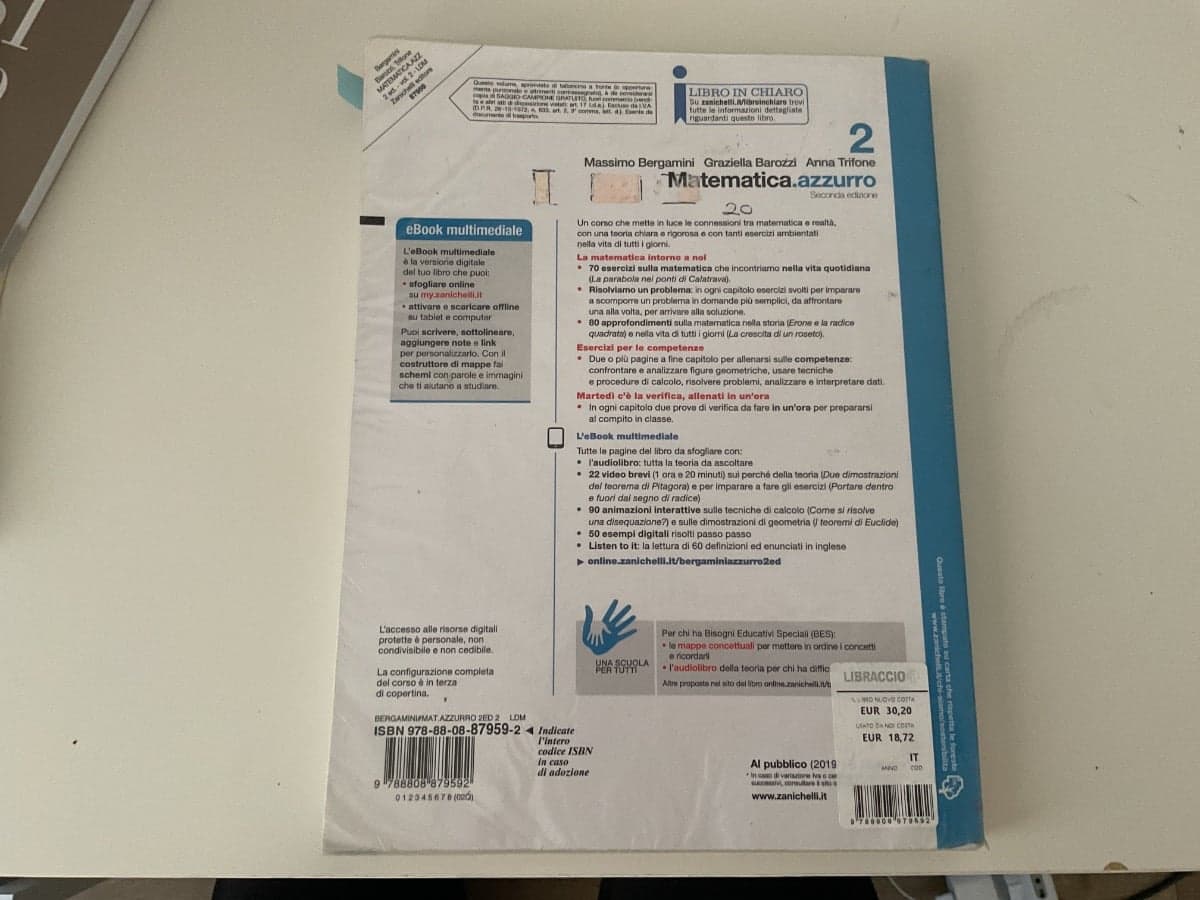 MATEMATICA.AZZURRO 2ED. - VOLUME 2 (LDM) - foto 2
