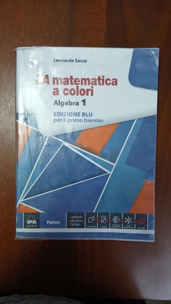 MATEMATICA A COLORI (LA) EDIZIONE BLU ALGEBRA 1 + EBOOK - foto 1