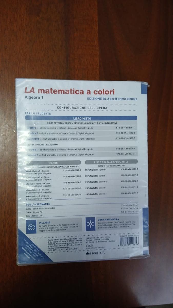 MATEMATICA A COLORI (LA) EDIZIONE BLU ALGEBRA 1 + EBOOK - foto 2