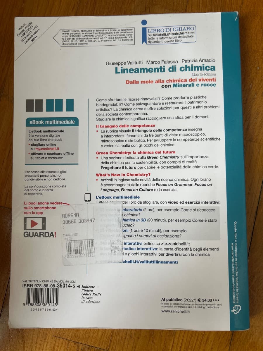 LINEAMENTI DI CHIMICA - CON MINERALI E ROCCE (LDM) - foto 2