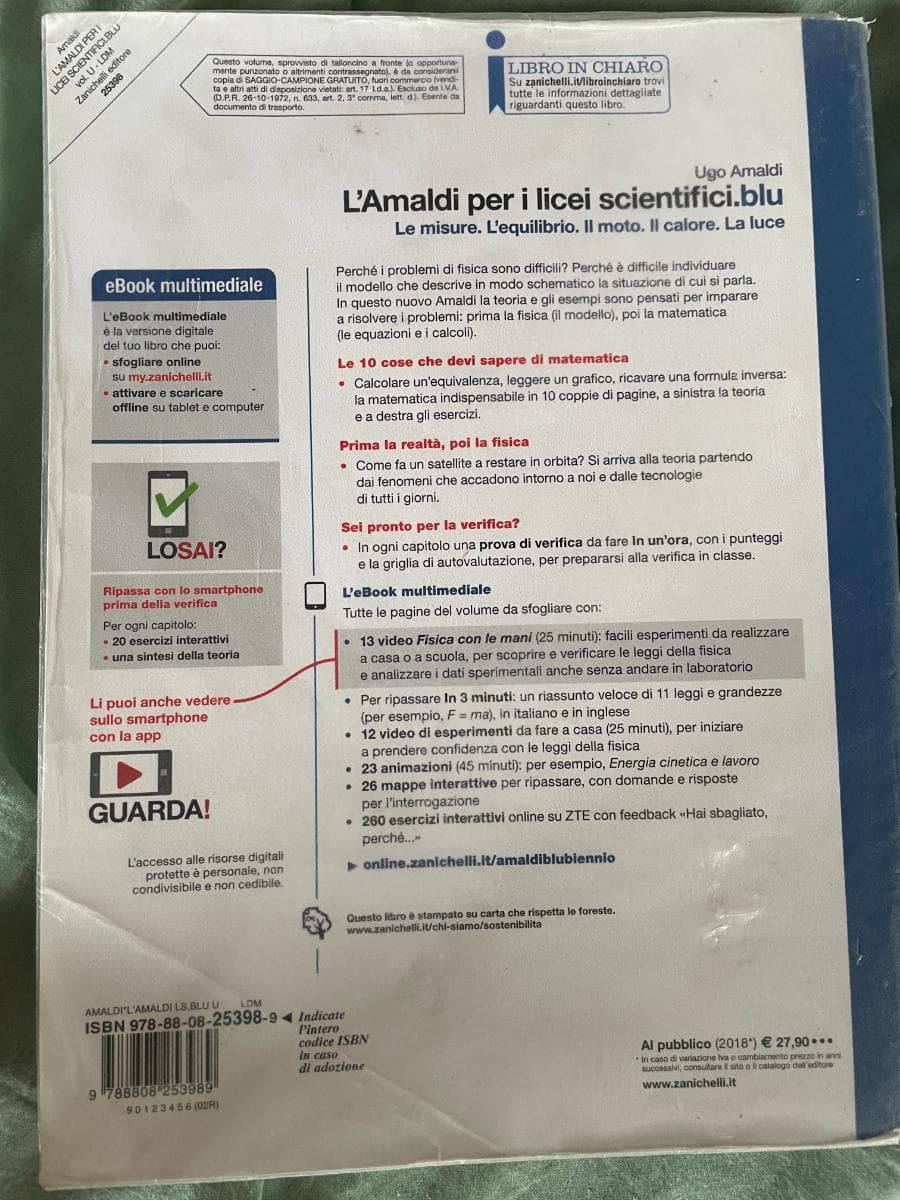 AMALDI PER I LICEI SCIENTIFICI BLU (L') - VOLUME UNICO (LDM) - foto 2