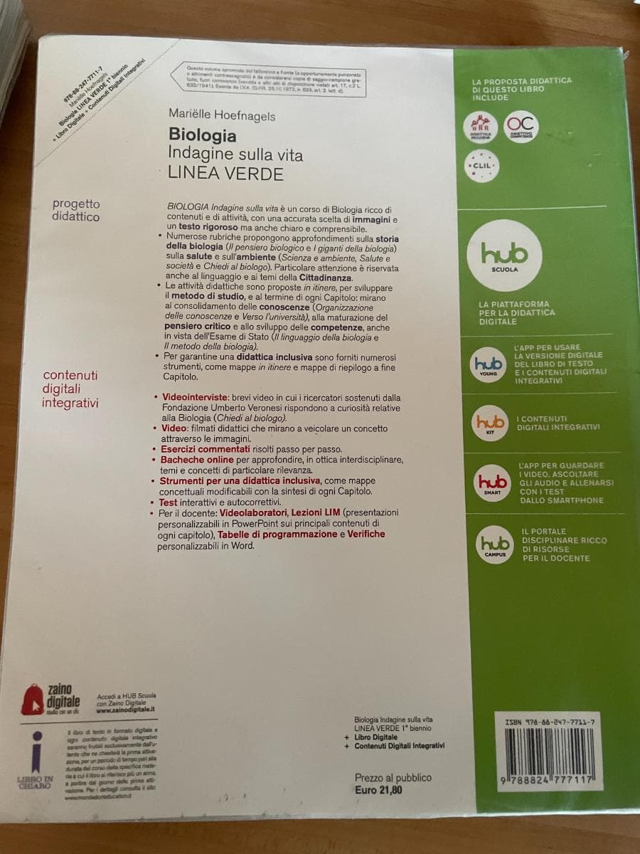 Biologia indagine sulla vita - DALLE CELLULE AI VERTEBRATI - foto 2