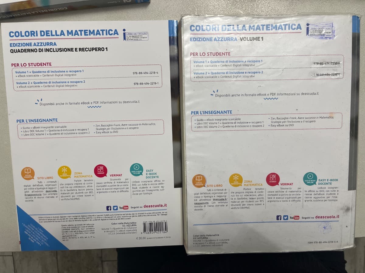 COLORI DELLA MATEMATICA - EDIZIONE AZZURRA VOLUME 1 + EBOOK - foto 2