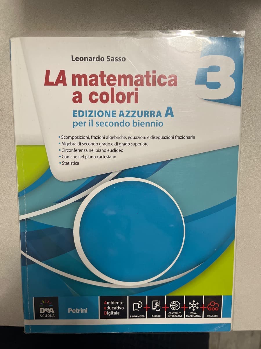 MATEMATICA A COLORI (LA) EDIZIONE AZZURRA VOLUME 3A + EBOOK - foto 1
