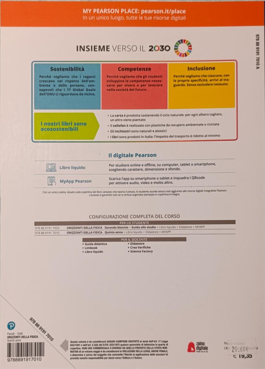 ORIZZONTI DELLA FISICA - VOLUME QUINTO ANNO - foto 2
