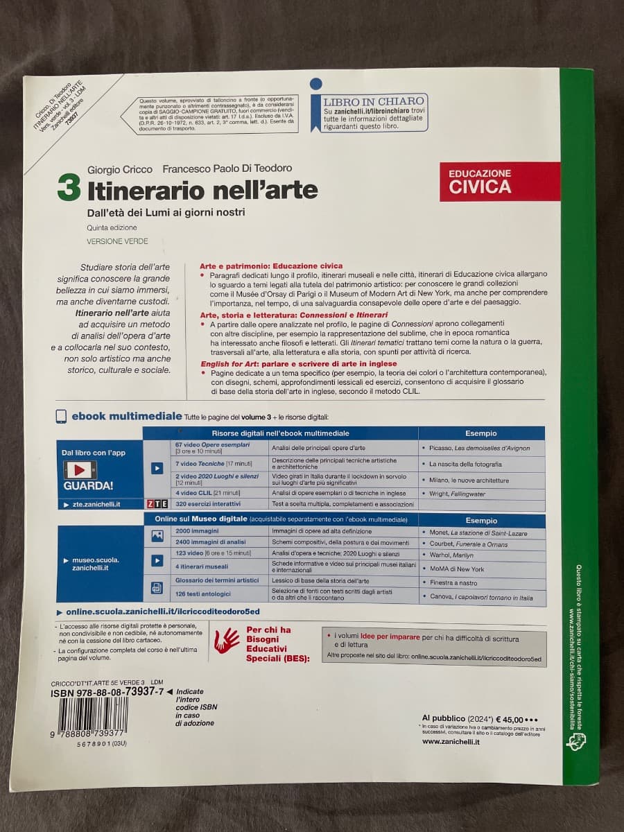 ITINERARIO NELL'ARTE EDIZIONE VERDE 5ED - VOLUME 3 (LDM) - foto 2