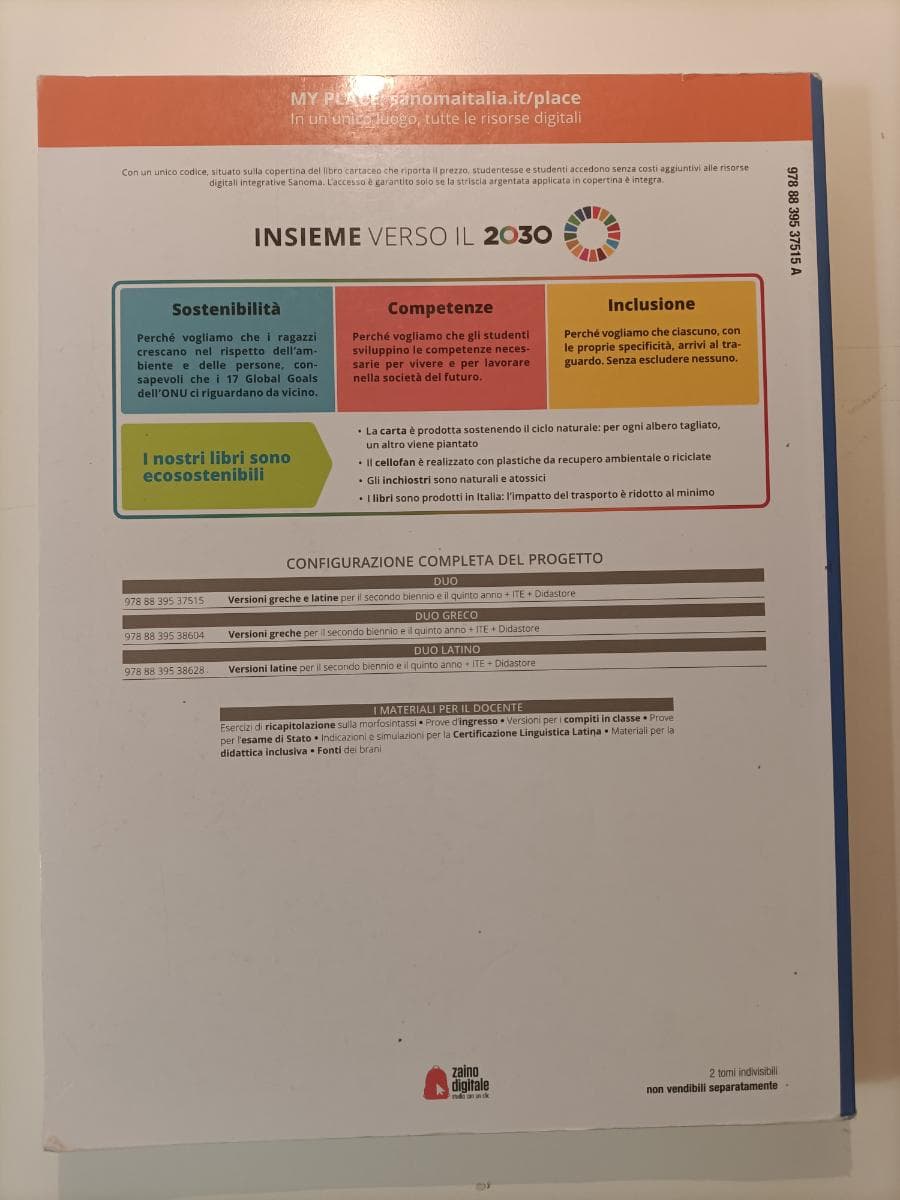 DUO - VERSIONI GRECHE E LATINE PER IL 2° BIENNIO E IL 5° ANNO - foto 2