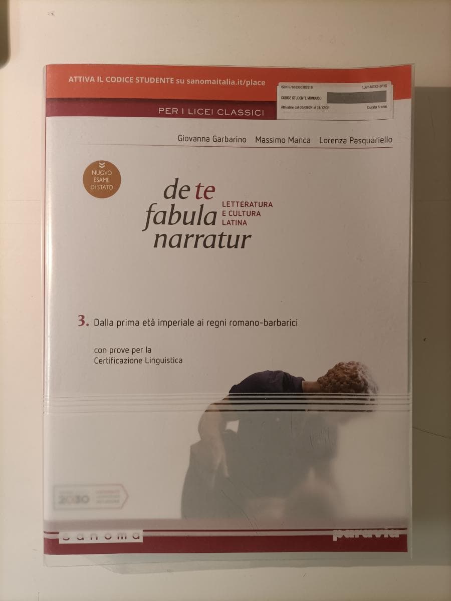 DE TE FABULA NARRATUR 3 PER I LICEI CLASSICI - foto 1