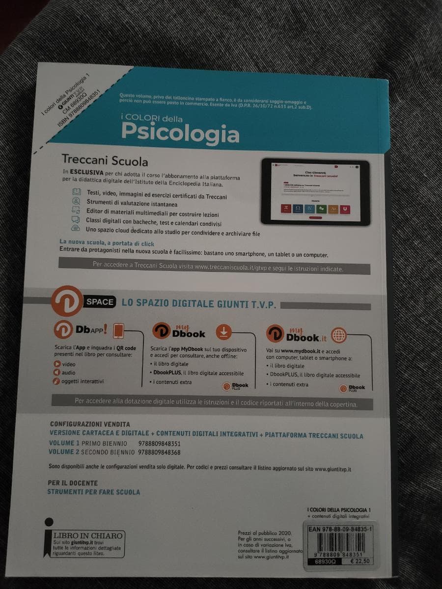 COLORI DELLA PSICOLOGIA 1 BIENNIO - foto 2