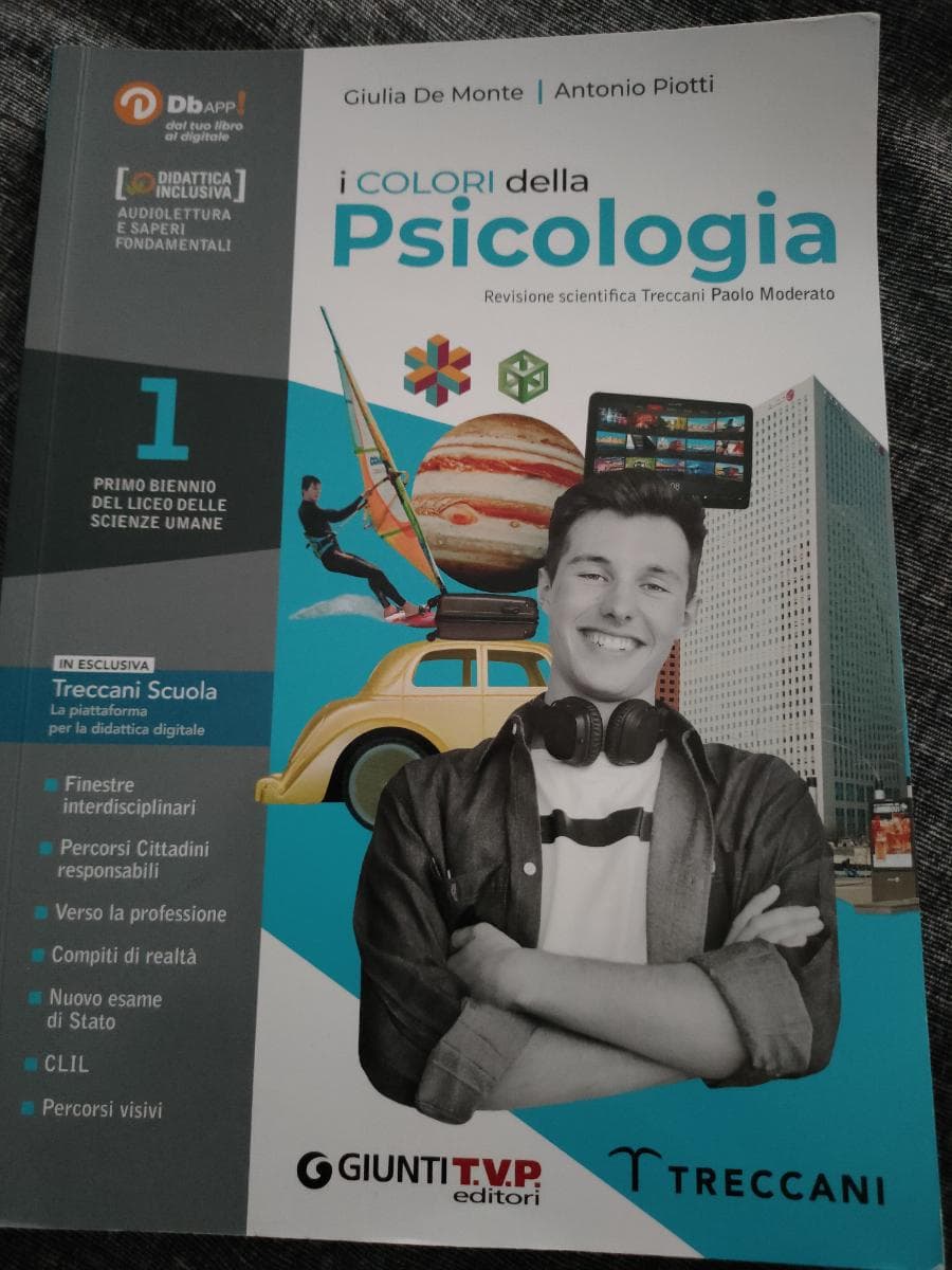 COLORI DELLA PSICOLOGIA 1 BIENNIO - foto 1