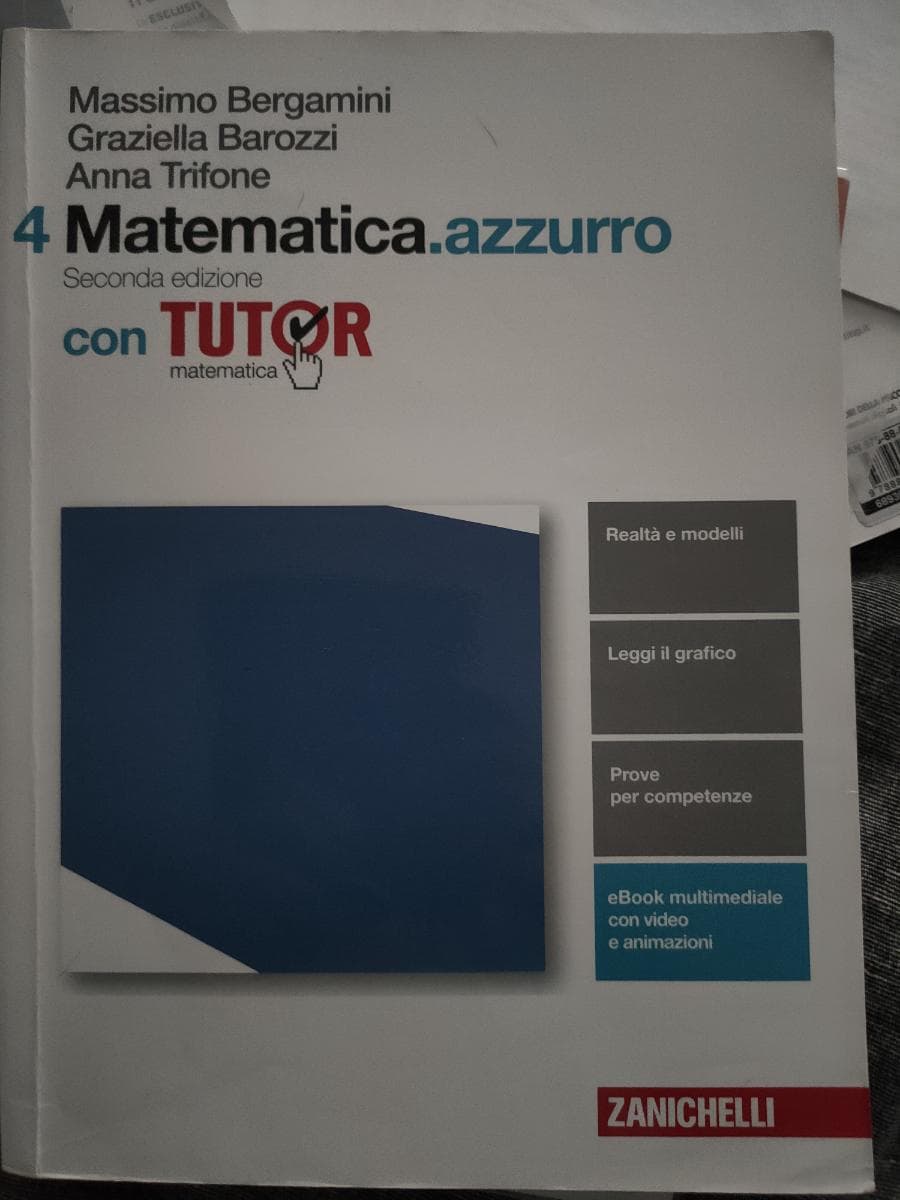 MATEMATICA.AZZURRO 2ED. - VOLUME 4 CON TUTOR (LDM) - foto 1