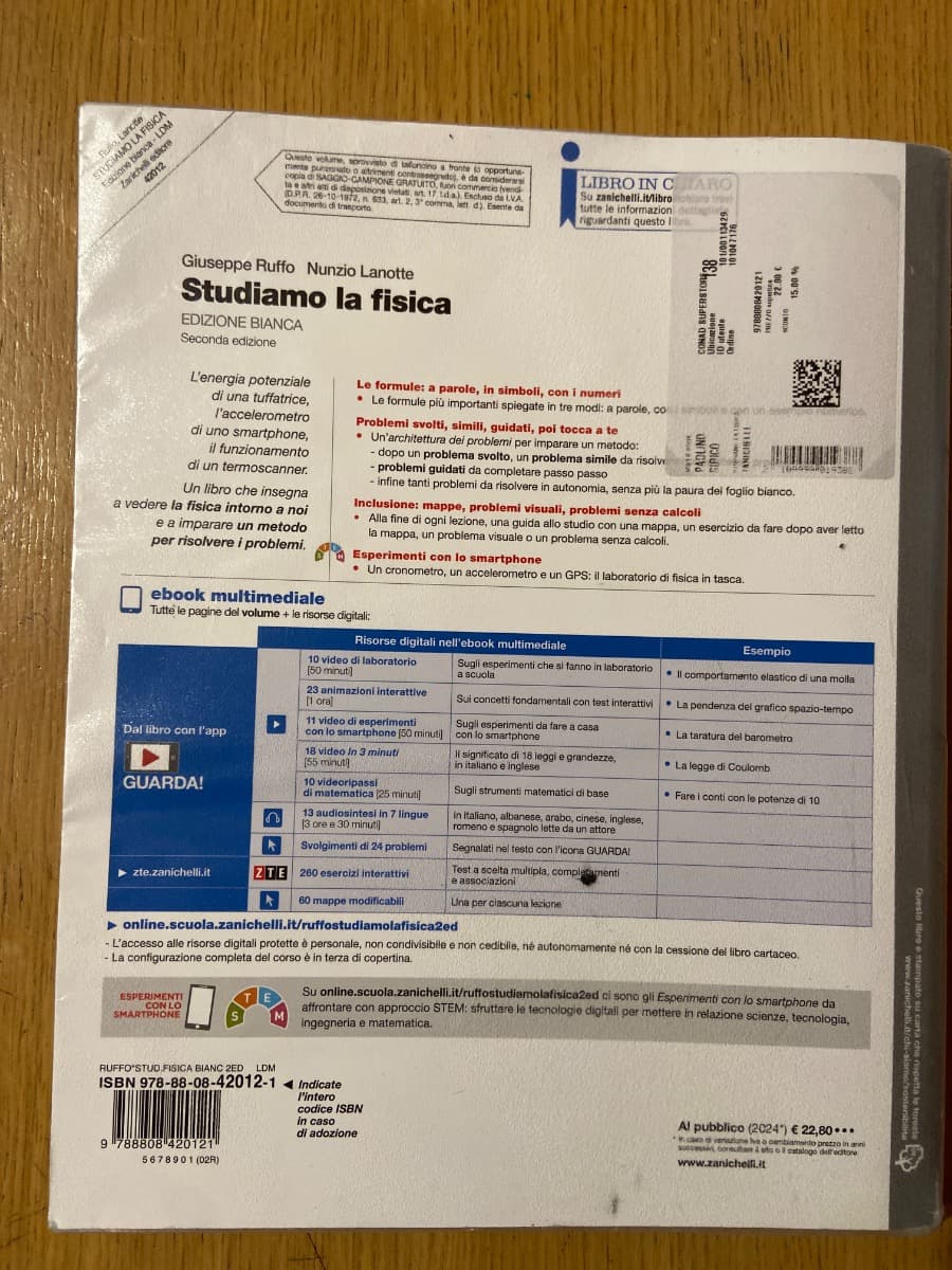 STUDIAMO LA FISICA 2ED - VOLUME U (LDM) - foto 2