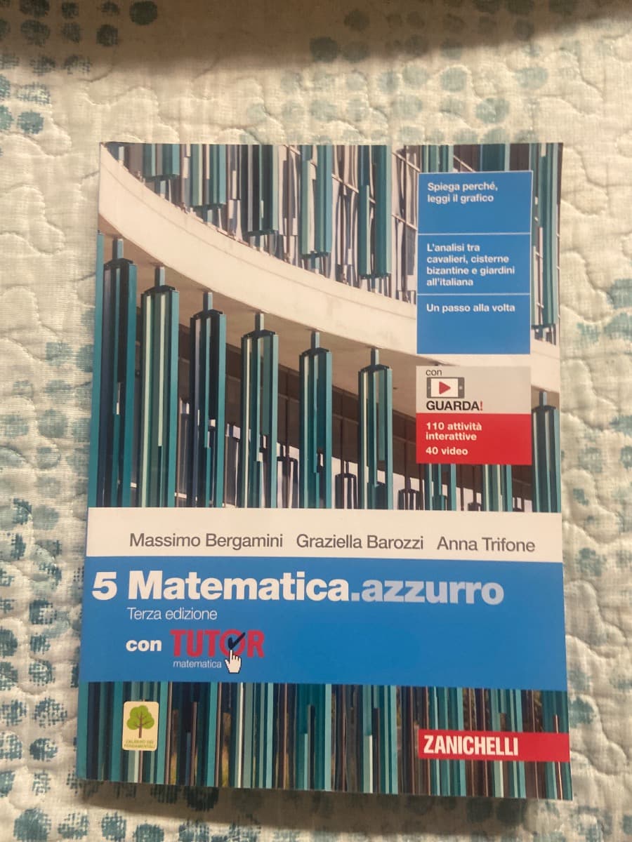 MATEMATICA.AZZURRO 3ED. - VOL. 5 CON TUTOR (LDM) - foto 1