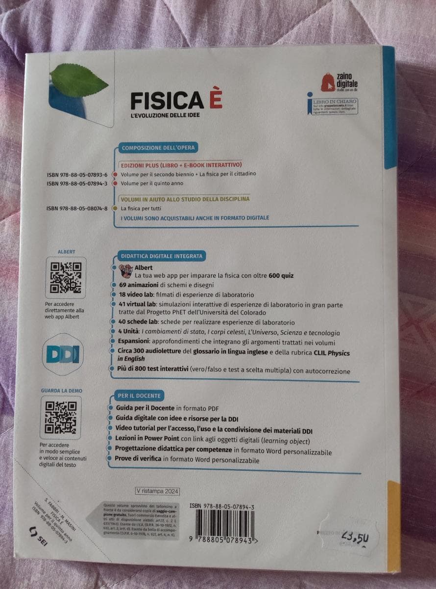 FISICA E' - L'EVOLUZIONE DELLE IDEE - PER IL QUINTO ANNO - foto 2