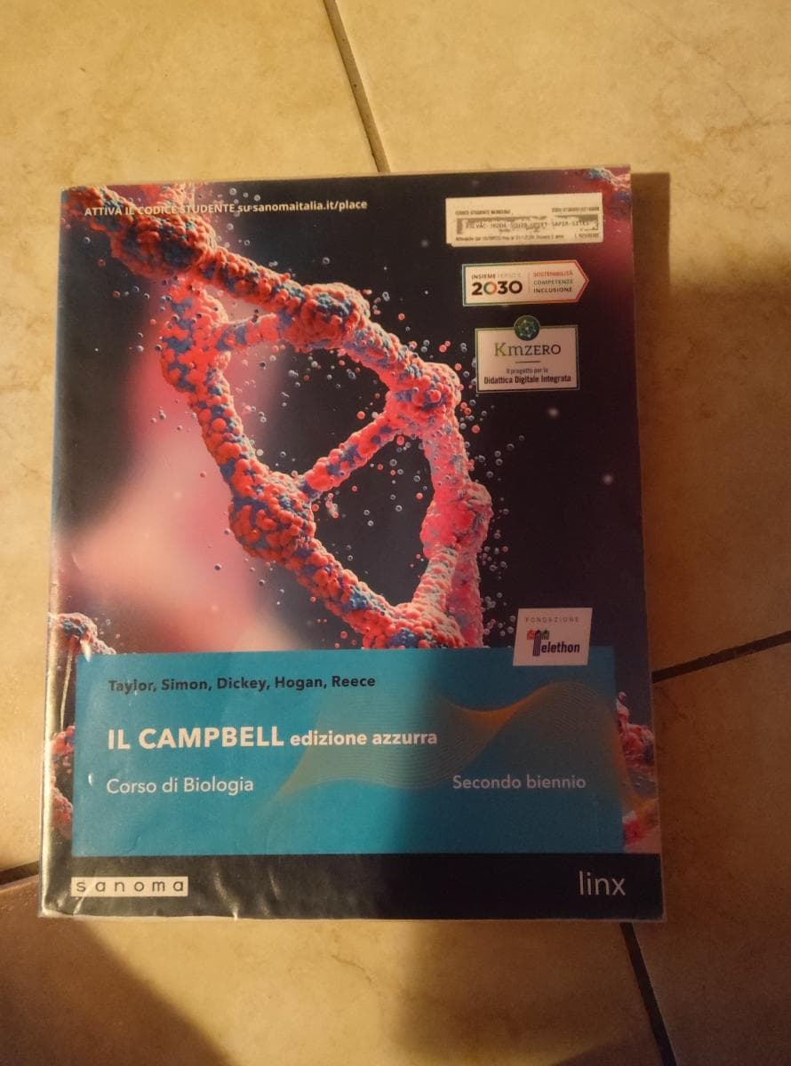 IL CAMPBELL - CORSO DI BIOLOGIA - EDIZIONE AZZURRA - SECONDO BIENNIO - foto 1