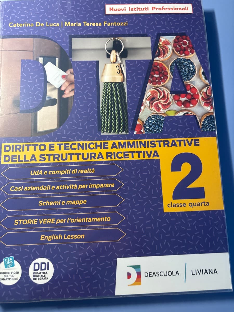 DTA - DIRITTO E TECNICHE AMMINISTRATIVE DELLA STRUTTURA RICETTIVA PER I.P.A - foto 1