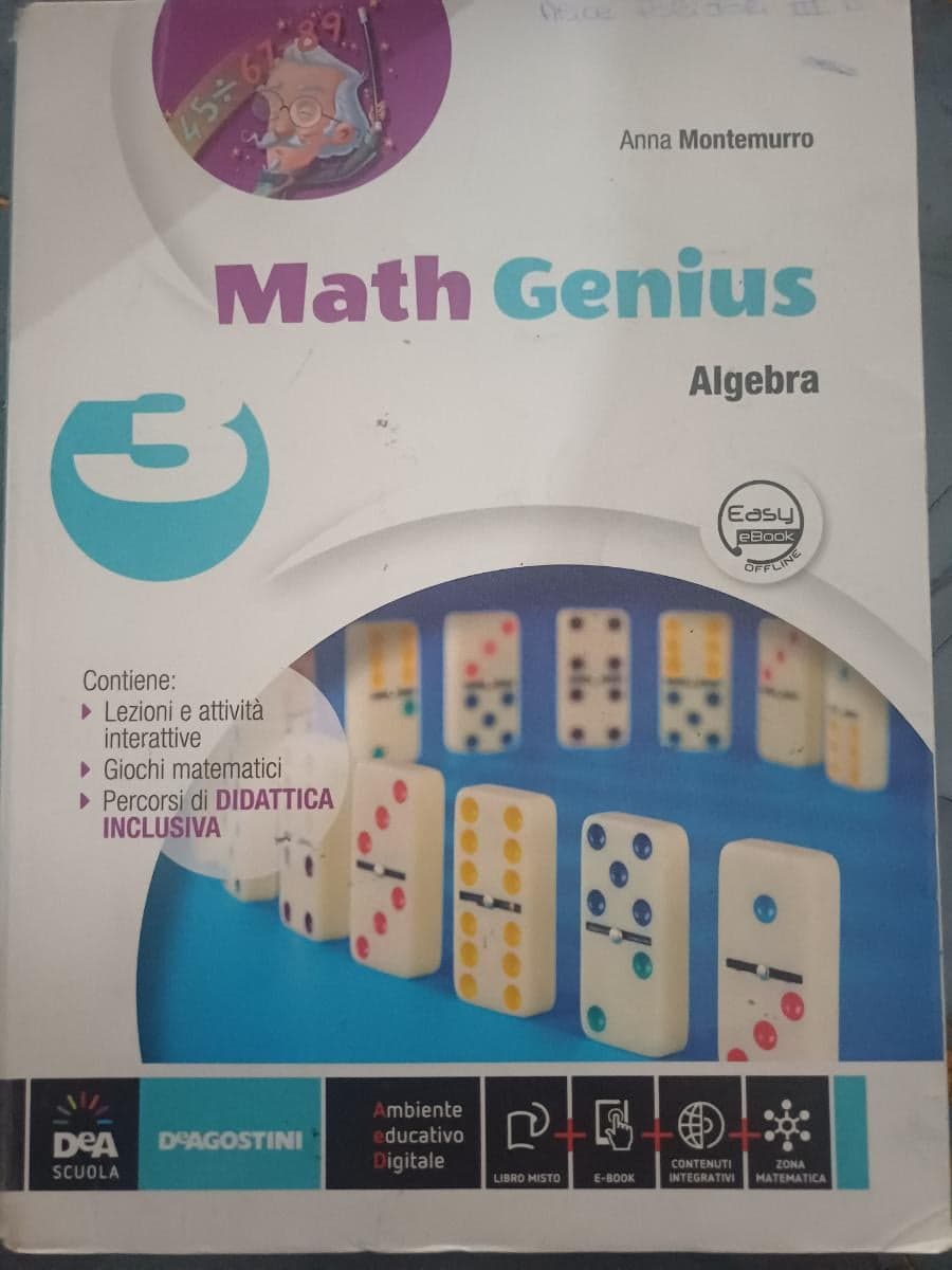 MATH GENIUS ALGEBRA + GEOMETRIA 3 + EBOOK (ANCHE SU DVD) - foto 1