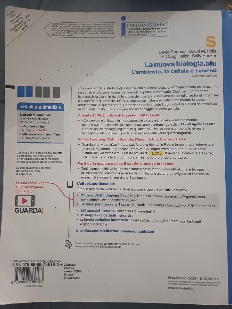 NUOVA BIOLOGIA.BLU 2ED. (LA) - L'AMBIENTE, LA CELLULA E I VIVENTI S (LDM) - foto 2