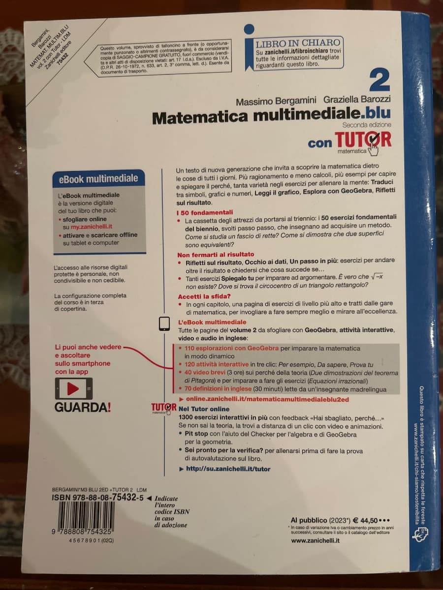 MATEMATICA MULTIMEDIALE.BLU - VOLUME 2 CON TUTOR (LDM) - foto 2