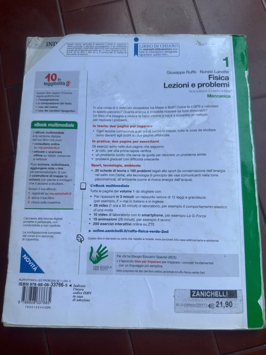 FISICA: LEZIONI E PROBLEMI - VOLUME 1 (LDM) - foto 2