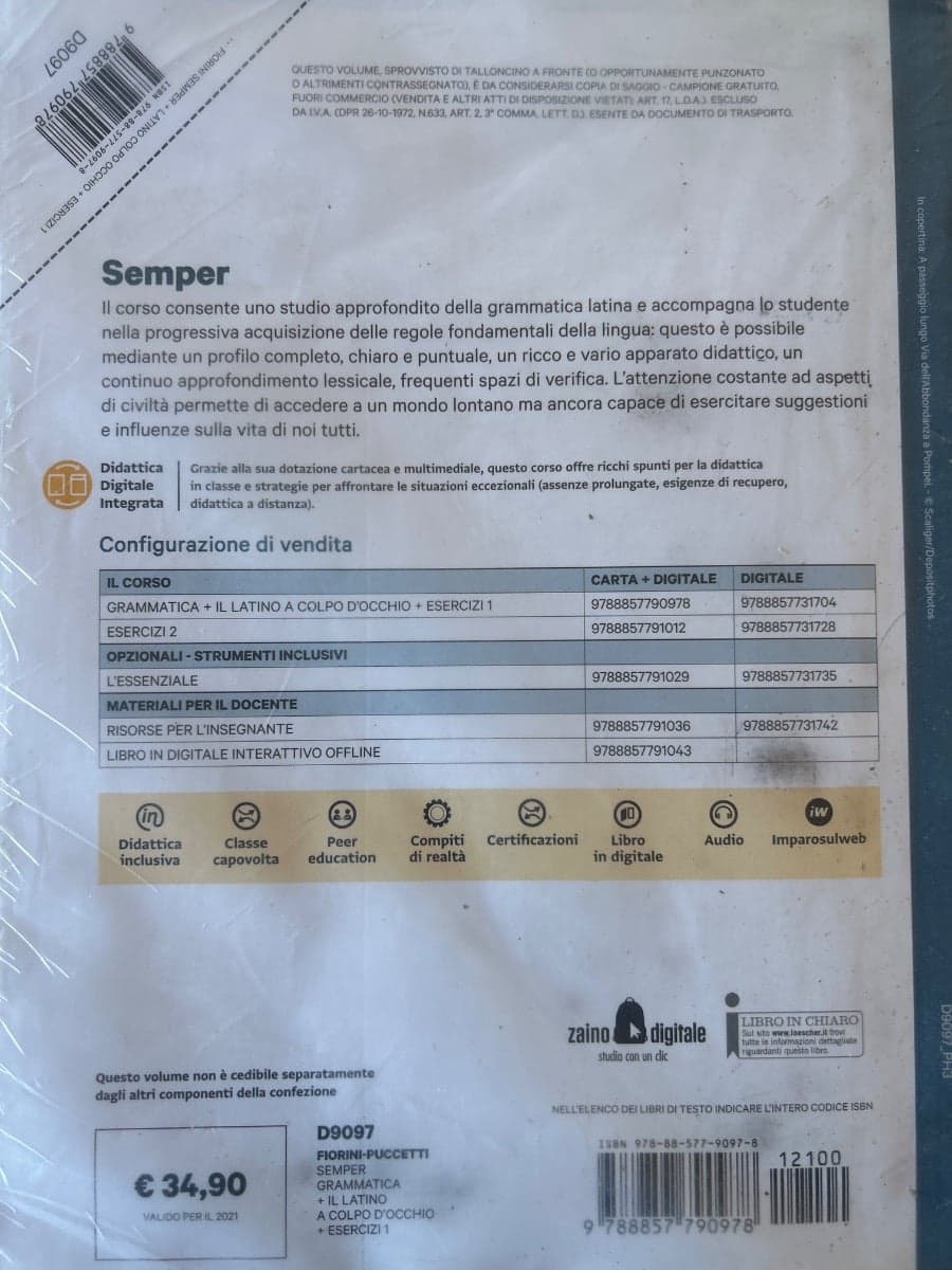 SEMPER VOL.1+ESERCIZI 1+IL LATINO A COLPO D'OCCHIO - foto 2