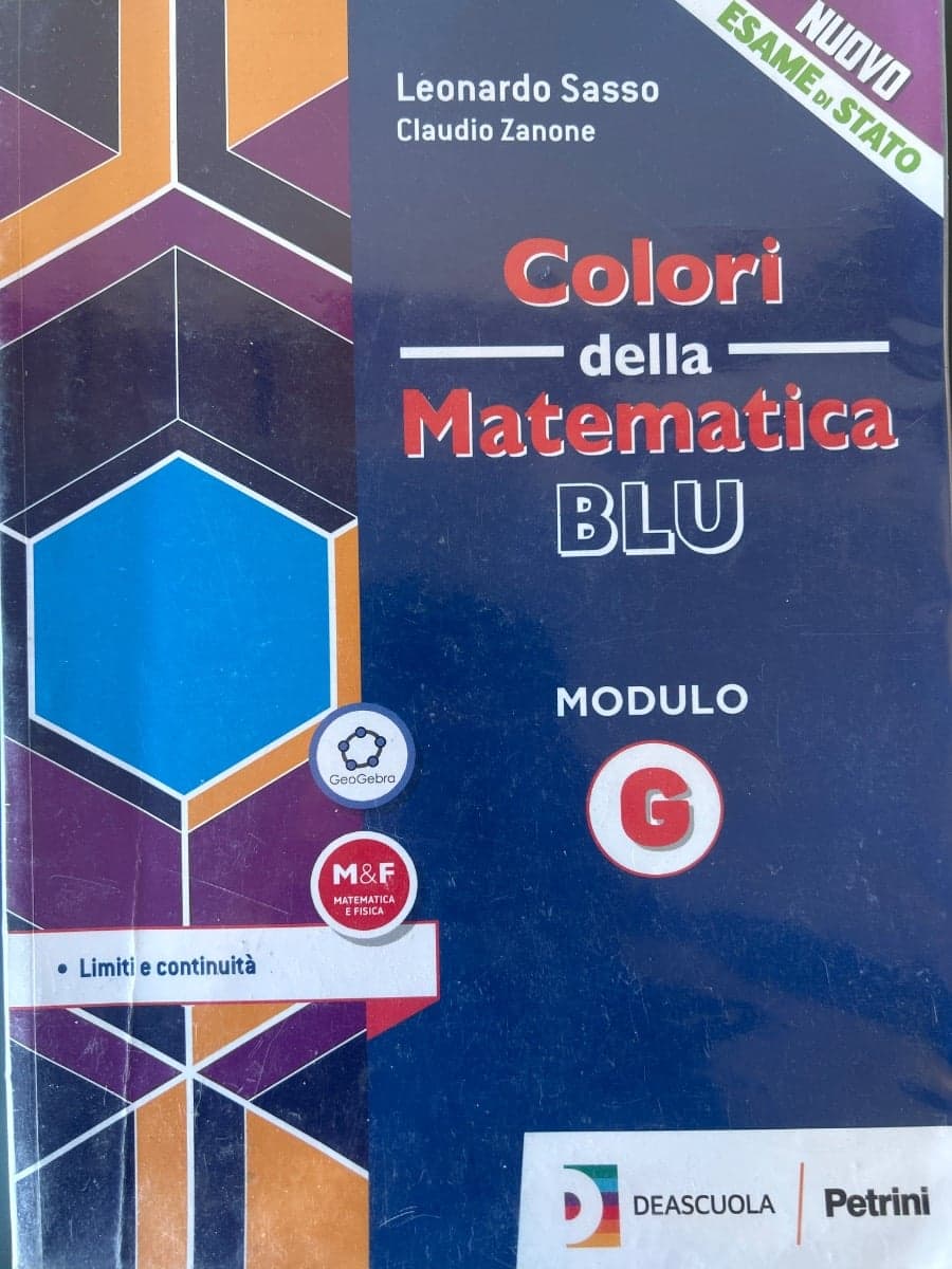 COLORI DELLA MATEMATICA - ED.BLU AGGIORNATA-L.SCIENTIFICI MODULO G+EBOOK - foto 1