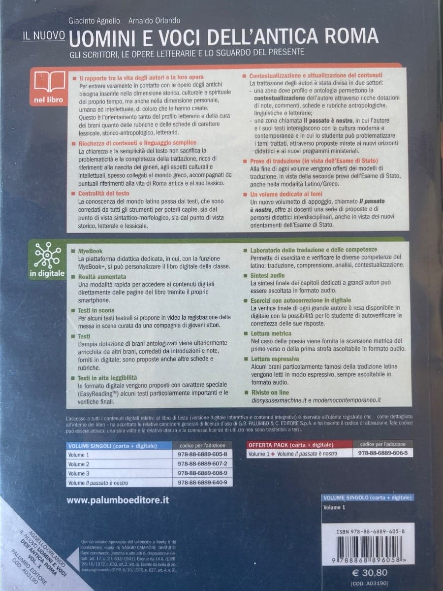 NUOVO UOMINI E VOCI DELL'ANTICA ROMA (IL) VOL. 1° - foto 2