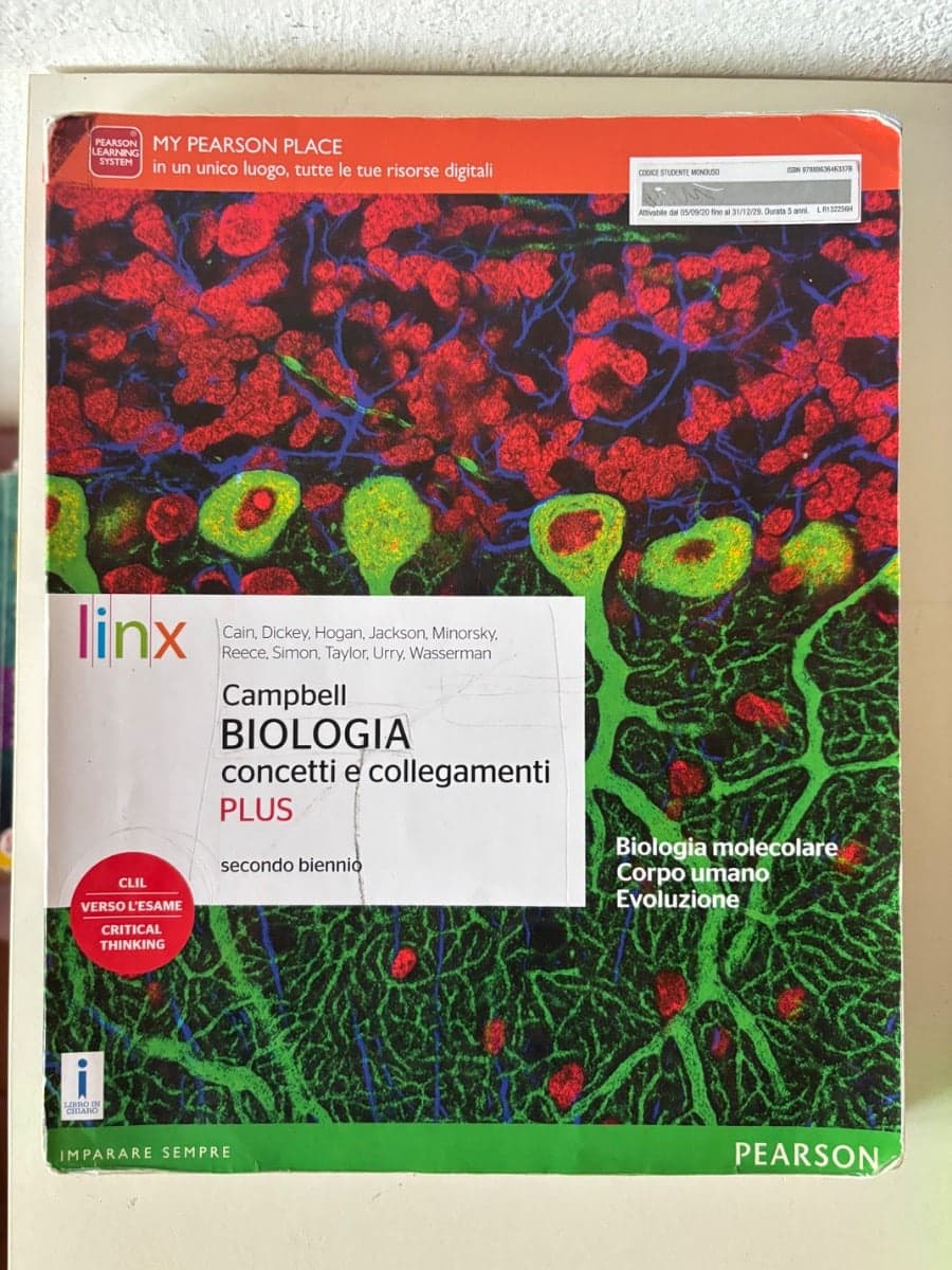 CAMPBELL BIOLOGIA CONCETTI E COLLEGAMENTI PLUS SECONDO BIENNIO - foto 1