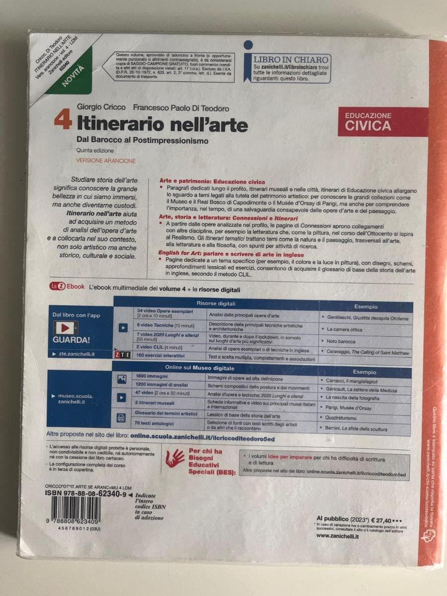 ITINERARIO NELL'ARTE VERSIONE ARANCIONE 5ED - VOLUME 4 (LDM) - foto 2