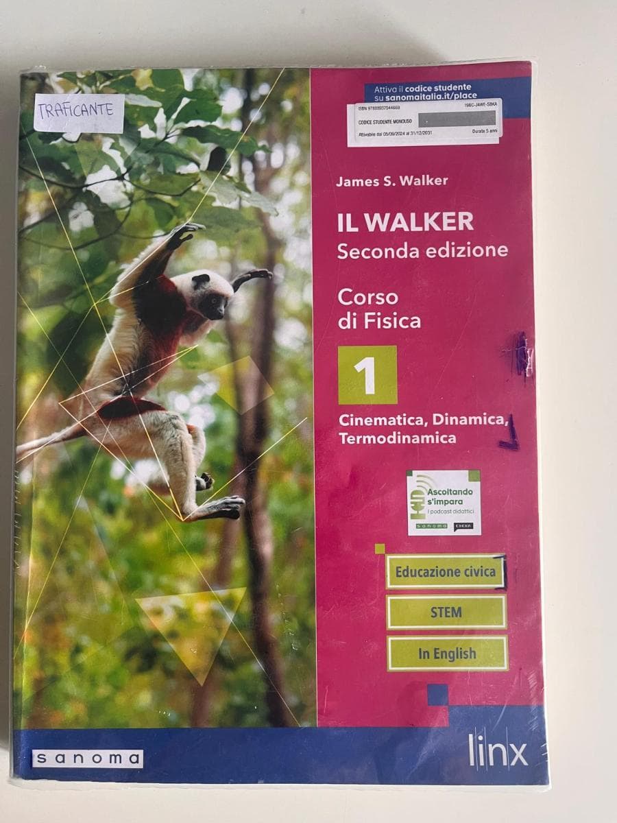 WALKER SECONDA EDIZIONE - CORSO DI FISICA - TRIENNIO LS - VOLUME 1 (IL) - foto 1