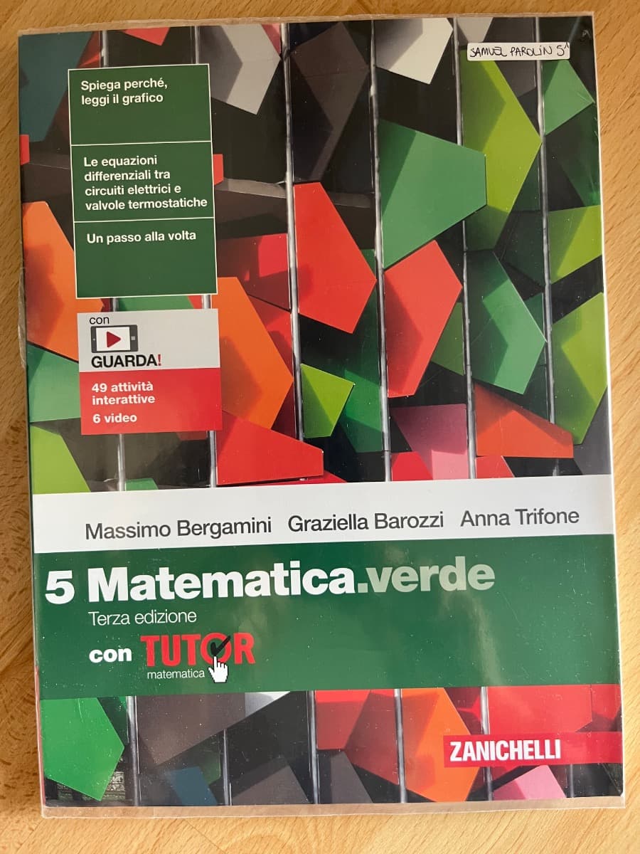MATEMATICA.VERDE 3ED. - VOLUME 5 CON TUTOR (LDM) - foto 1