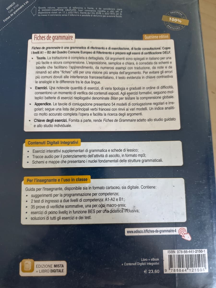 FICHES DE GRAMMAIRE, QUARTA EDIZIONE - foto 2
