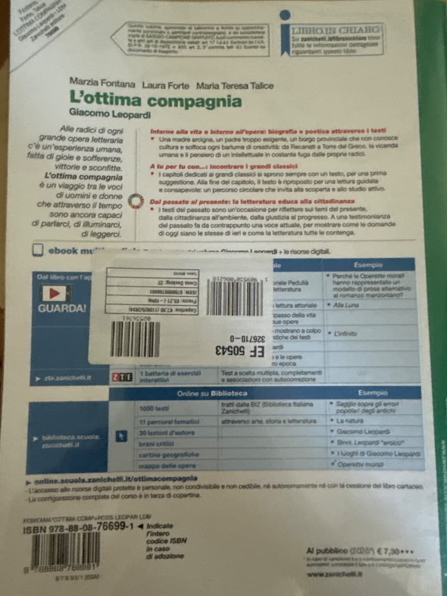 OTTIMA COMPAGNIA (L') - GIACOMO LEOPARDI (LDM) - foto 2