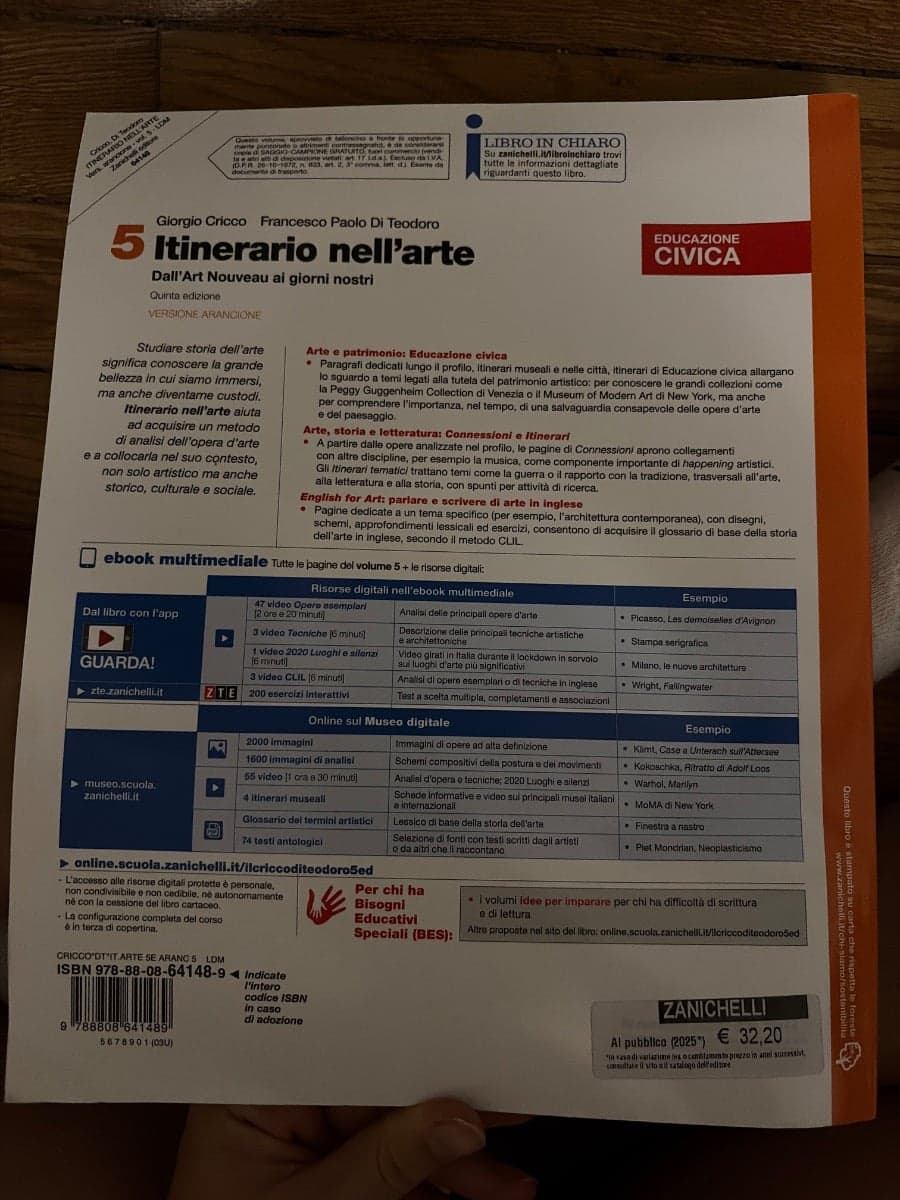ITINERARIO NELL'ARTE VERSIONE ARANCIONE 5ED - VOLUME 5 (LDM) - foto 2