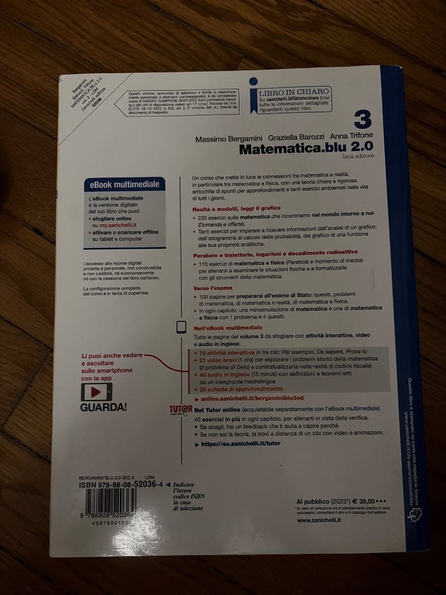 MATEMATICA BLU 2.0 3ED. - VOL. 3 (LDM) - foto 2