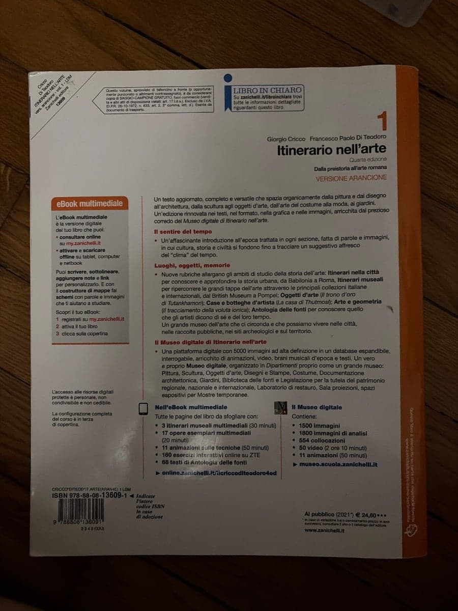 ITINERARIO NELL'ARTE 4A EDIZIONE VERSIONE ARANCIONE - VOL. 1 + MUSEO (LDM) - foto 2