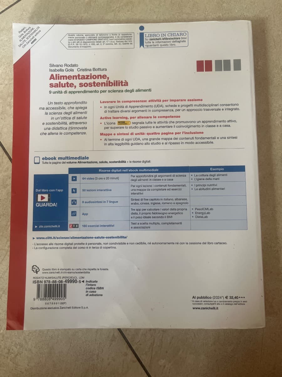 ALIMENTAZIONE, SALUTE, SOSTENIBILITÀ 2ED. VOLUME U (LDM) - foto 2