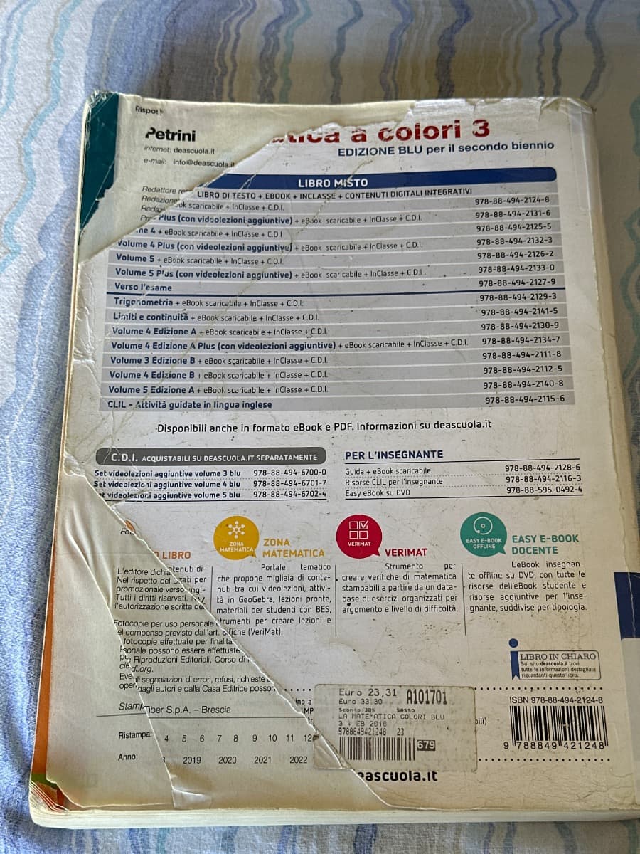 MATEMATICA A COLORI (LA) EDIZIONE BLU VOLUME 3 + EBOOK - foto 2