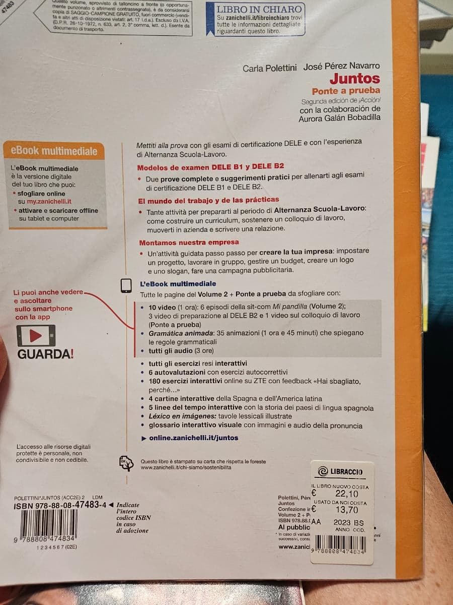 JUNTOS 2ED. DI ¡ACCIÒN! - CONFEZIONE VOLUME 2 + PONTE A PRUEBA (LDM) - foto 2