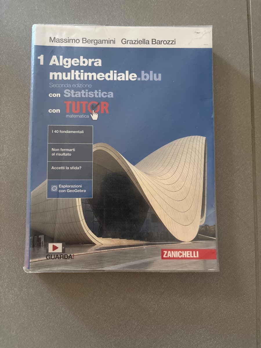 MATEMATICA MULTIMEDIALE.BLU - VOLUME ALGEBRA CON STATISTICA 1 CON TUTOR (LDM) - foto 1